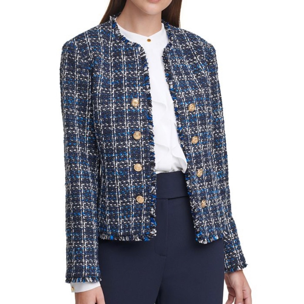Calvin Klein Tweed Cropped Jacket